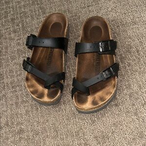 Black Double Strap Sandals- Birkenstock